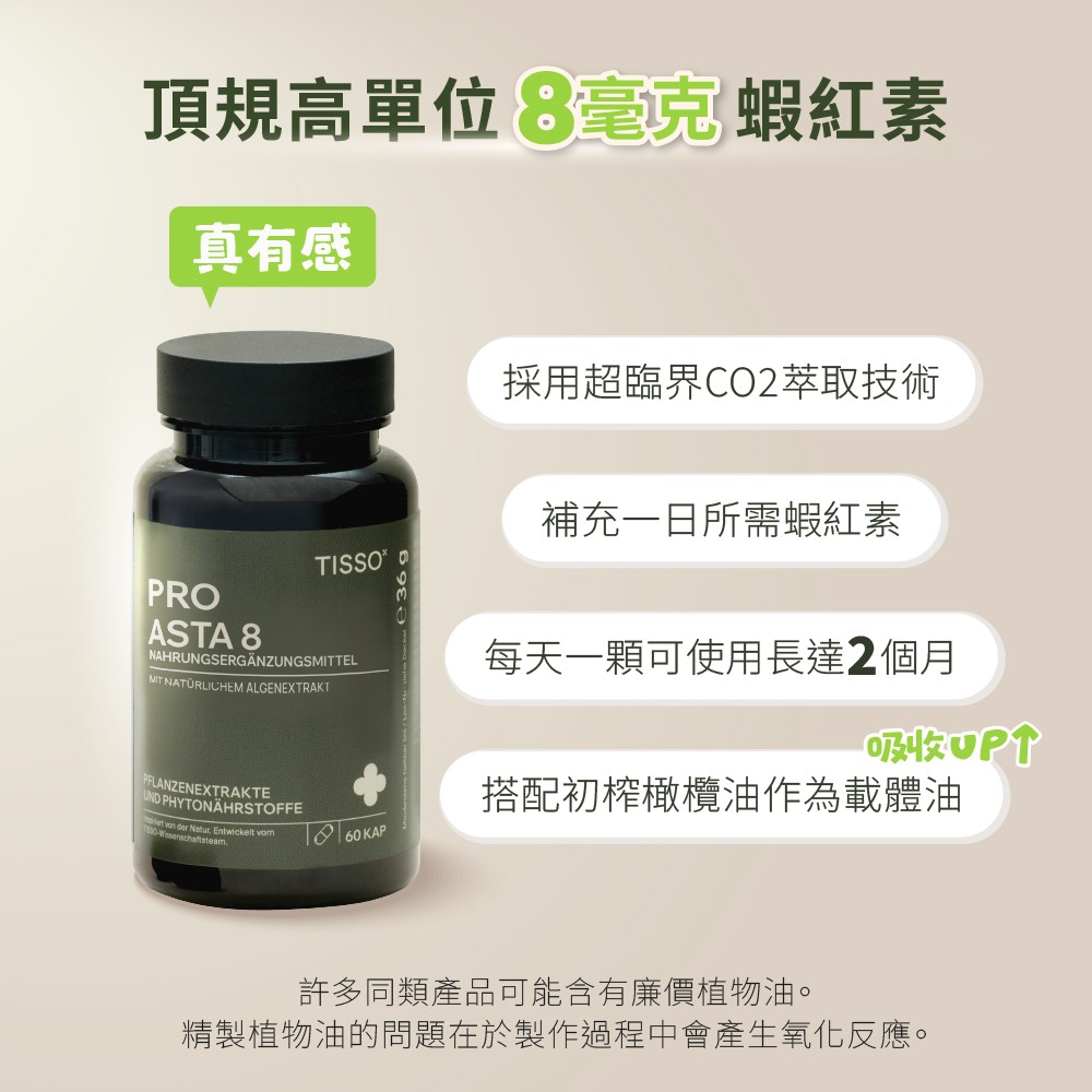 頂規高單位8毫克蝦紅素